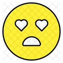 Emoji De Ojos De Corazon Emocion Emoticon Icono