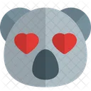 Ojos De Corazon De Koala Animal Fauna Icono