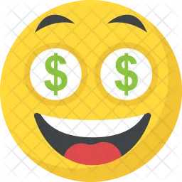 Emoji de ojos de dólar  Icono