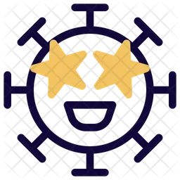 Ojos de estrella Emoji Icono