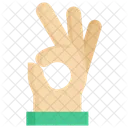 Ok Hand Gestures Icon