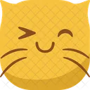 Emoticono De Gato Icono