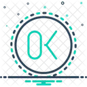 Ok Carta Texto Ícone