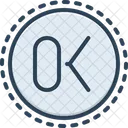 Ok Carta Texto Ícone