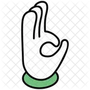 Ok Sign All Good Symbol Hand Gesture Icon