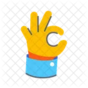 Okay Hand Gesture Icon