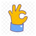 Okay Hand Gesture Icon
