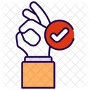Okay Ok Gesture Icon
