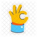 Okay Hand Gesture Icon