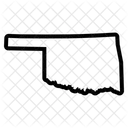 Oklahoma Karte Staaten Symbol