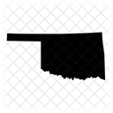 Oklahoma Karte Staaten Symbol