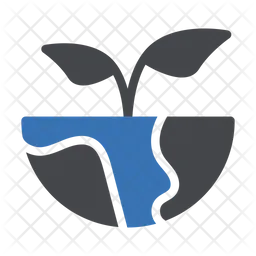 Öko-Erde-Pflanze  Symbol