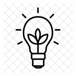 Öko-Glühbirne  Symbol