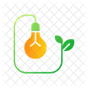 Öko-Glühbirne  Symbol