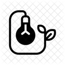 Öko-Glühbirne  Symbol