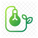Öko-Glühbirne  Symbol