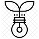 Öko-Glühbirne Symbol