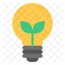 Öko-Glühbirne  Symbol