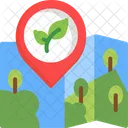 Oko Karte Oko GPS Grun Symbol