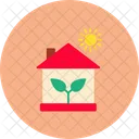 Okologisches Haus Nachhaltig Zuhause Icon