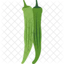 Okra Veggies Food Icon