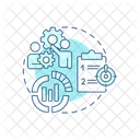 Objectives And Key Results Okrs Goal Setting Icon