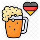 Oktoberfest Beer Glass Icon