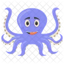 Krake Cartoon Krake Fisch Symbol