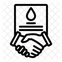 Olgeschaft Deal Vertrag Symbol