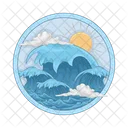 Ola Mar Agua Icon