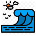 Ola Agua Oceano Icon