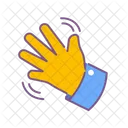 Onda Mano Signo Icono