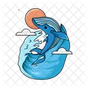 Ola Ballena Mar Icon