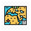 오래된 세계 지도 아이콘