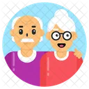 Old Age Couple  Icon