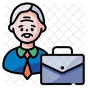 Old Businessman  Icon
