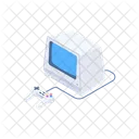 Old Computer Game Controller Joystick Icon