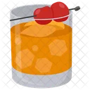 Old Fashioned Orange Juice Whiskey Icon