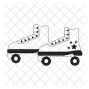 Old fashioned roller skates  アイコン
