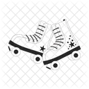 Old fashioned roller skates 80s  Icon