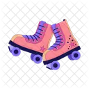 Roller Skates Isolated Roller Skates Background Leisure Activity Symbol