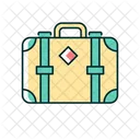 Old-fashioned style suitcase  Icon