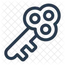Old Key Antique Locked Icon