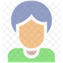 Old Lady Woman Avatar Icon
