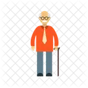 Old Man Human Icon