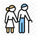 Old Man Woman Couple Icon