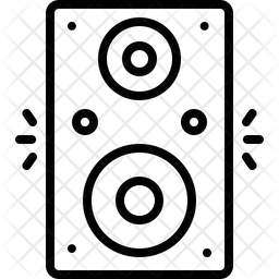 오래된 스피커  아이콘