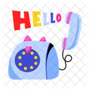 Old Telephone Wired Telephone Telephone Ringing Icon