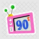 90 S Tv Old Tv Tv Show Icon