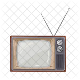 古いテレビ  アイコン